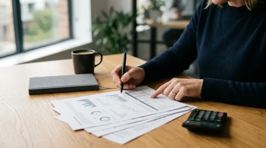 Homme déterminé face à un dossier d'indemnisation d'assurance illustrant la défense de ses droits