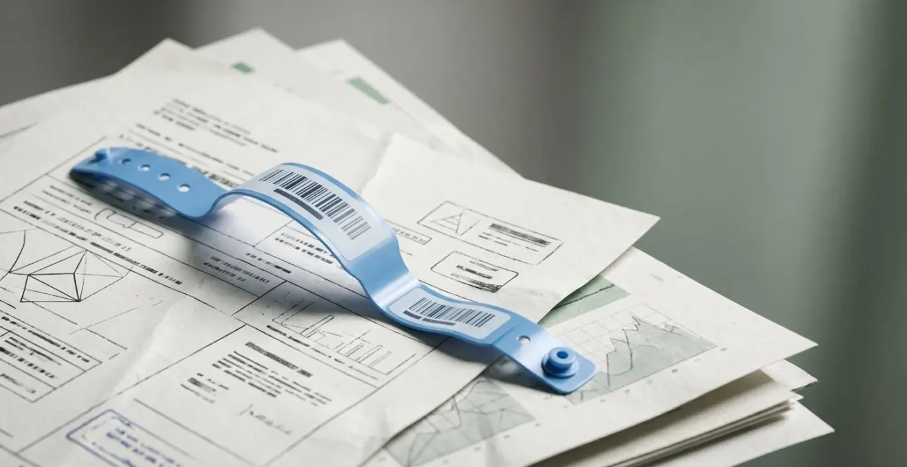 Documents médicaux et certificat d'hospitalisation posés sur une table illustrant la preuve de force majeure