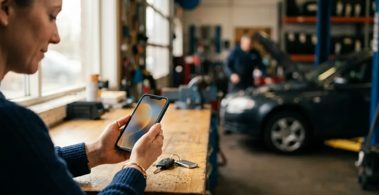Conducteur recevant une confirmation de prise en charge directe de son assurance auto