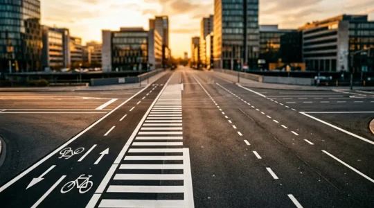 Illustration conceptuelle représentant l'unification des solutions d'assurance pour la mobilité urbaine moderne